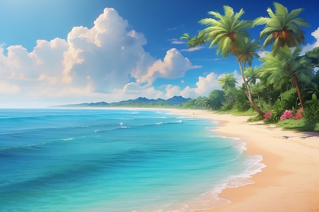 Prachtig tropisch strand en zee