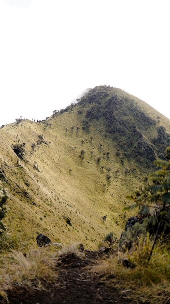 Prachtig uitzicht op de berg Merbabu