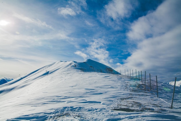 prachtig uitzicht op de bergen Sneeuwberg