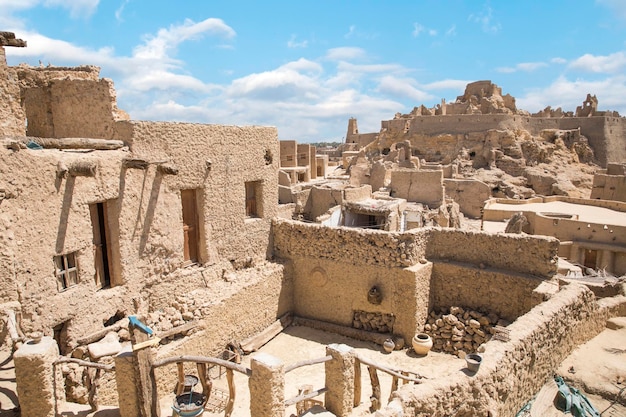 Prachtig uitzicht op de oude stad Siwa Oasis in Siwa, Egypte