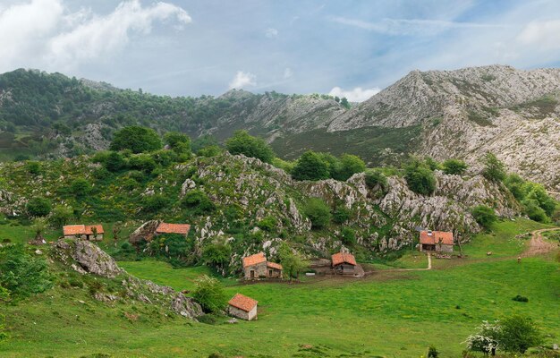 Prachtig uitzicht op de Picos de Europa Spanje