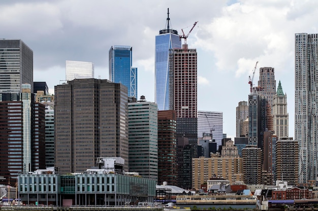 Prachtig uitzicht op de skyline van de stad New York overdag USA