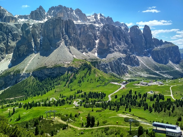 Prachtig uitzicht op de top Cadini di Misurina in Nationaal Park Tre Cime di Lavaredo. Dolomieten