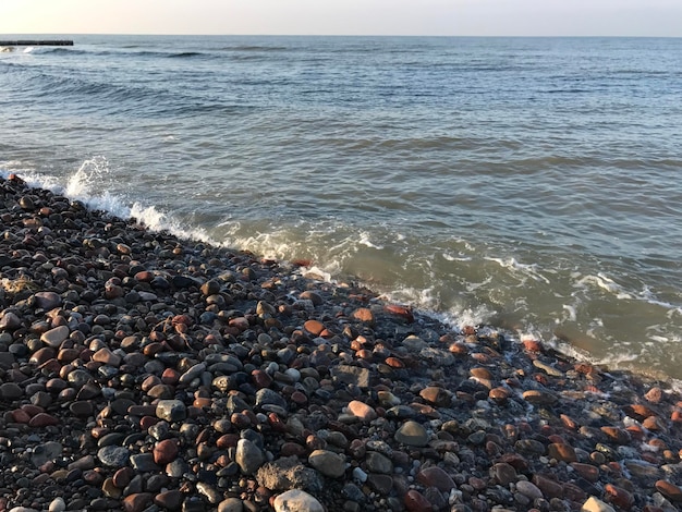 Foto prachtig uitzicht op de zee