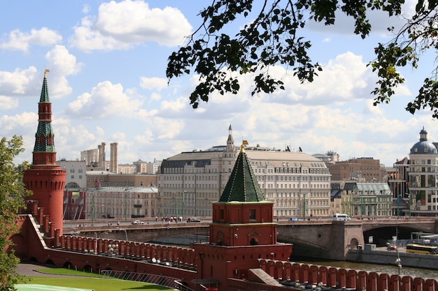 Prachtig uitzicht op het Kremlin van Moskou, Rusland