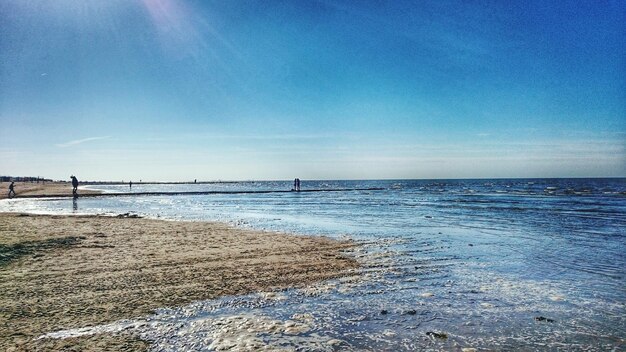 Foto prachtig uitzicht op het strand