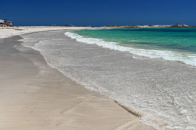 prachtig uitzicht op het strand