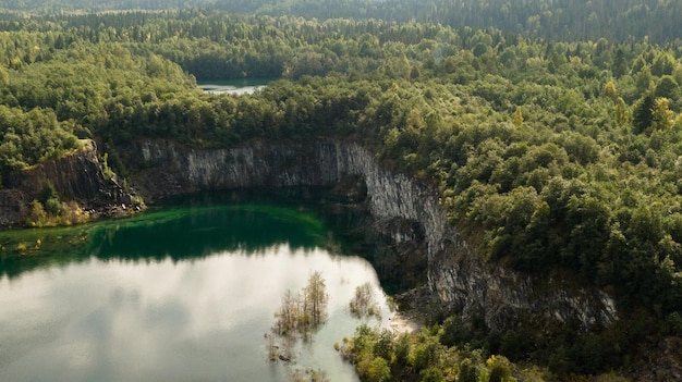 prachtig uitzicht op karelia met rotsen. Hoge kwaliteit foto