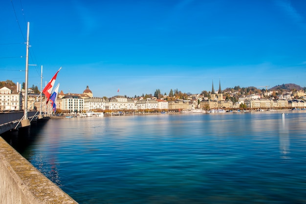 Prachtig uitzicht op Luzern, Zwitserland