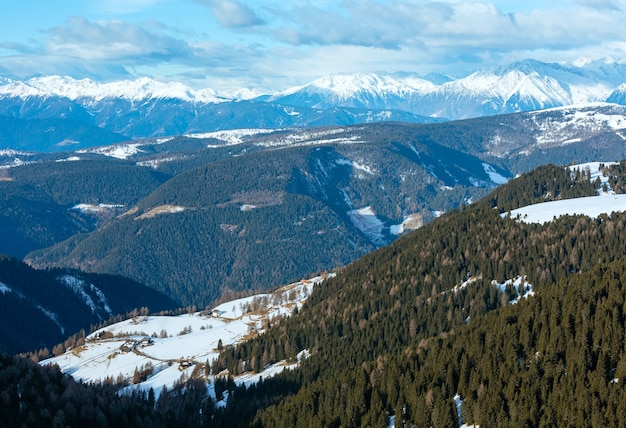 Prachtig winterberglandschap (Rittner of Ritten Horn, Italië)