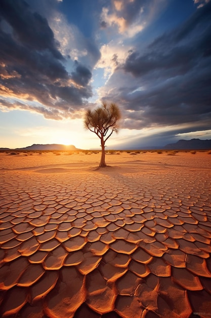 Prachtig woestijnlandschap AI generatief