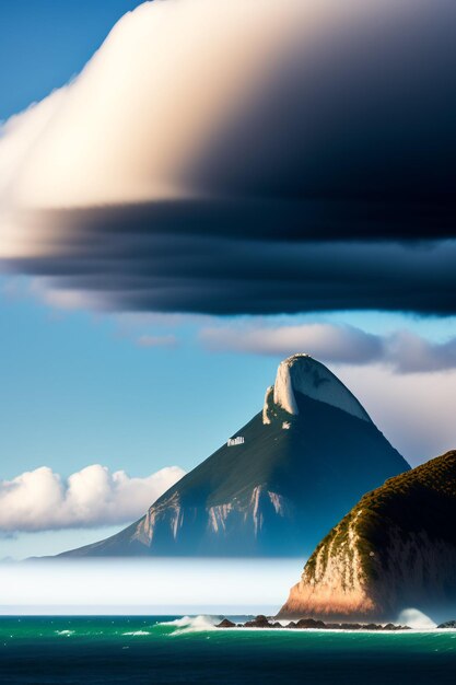 Foto prachtig zee strand gegenereerd ai