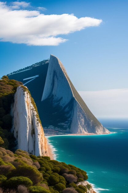 Prachtig zee strand gegenereerd Ai