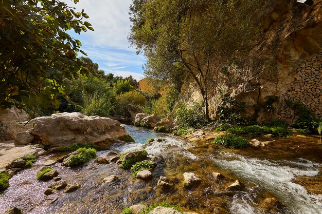 Prachtige Algar watervallen, Alicante Spanje.