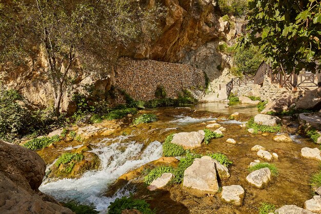 Prachtige Algar-watervallen, Alicante, Spanje.