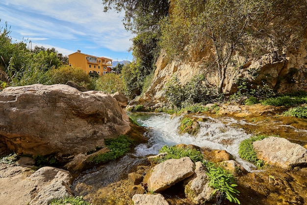 Prachtige Algar-watervallen, Alicante, Spanje.