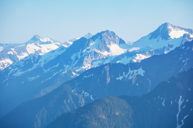 Prachtige bergtop in North Cascade Range, Washington / USA