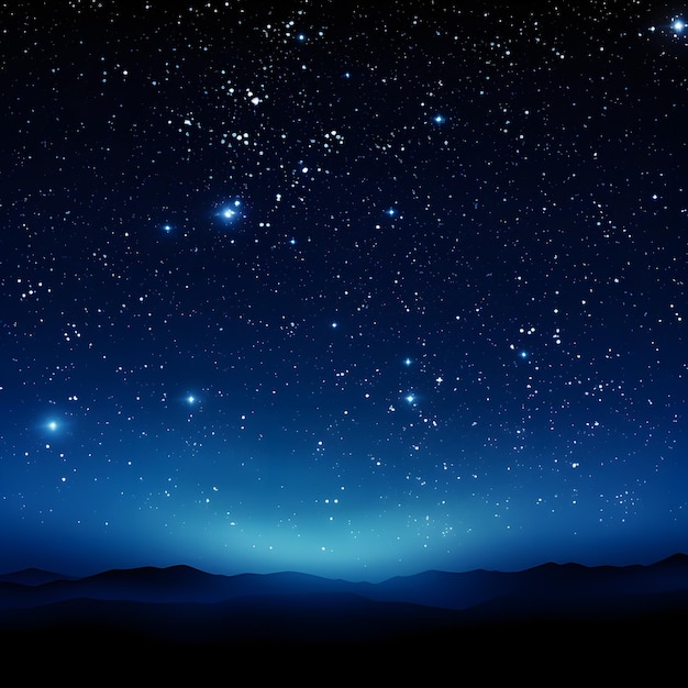 Prachtige blauwe nacht met heldere melkweg en sterrenstelsel Mooie veel sterren 's nachts en ruimte Helder