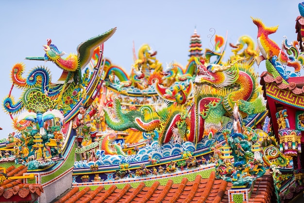 Prachtige Chinese tempel dakpan