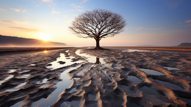 Prachtige conceptie van natuurfotografie AI generatief