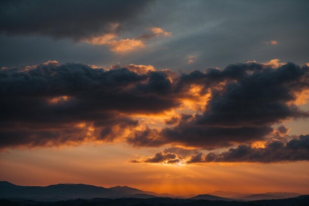 prachtige foto zonsondergang lancape