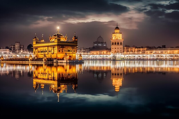 Prachtige gouden tempel gelegen in Amritsar India