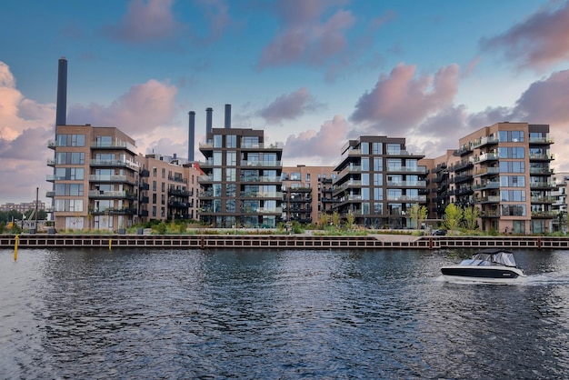 Prachtige grachten van Kopenhagen, de hoofdstad van Denemarken