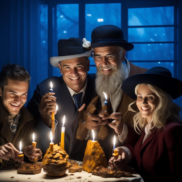prachtige Hanukkah achtergrond