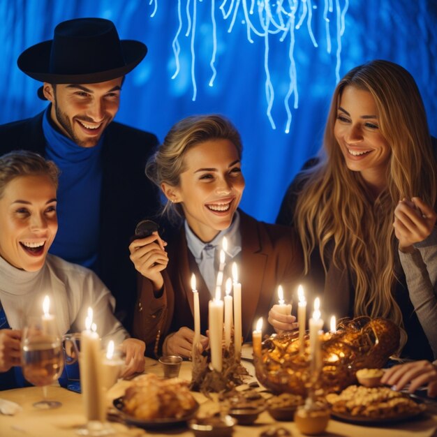 prachtige Hanukkah achtergrond