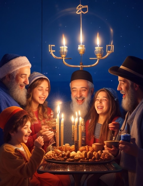 prachtige Hanukkah achtergrond