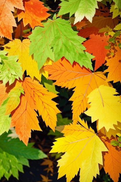 Prachtige herfst bladeren beeld