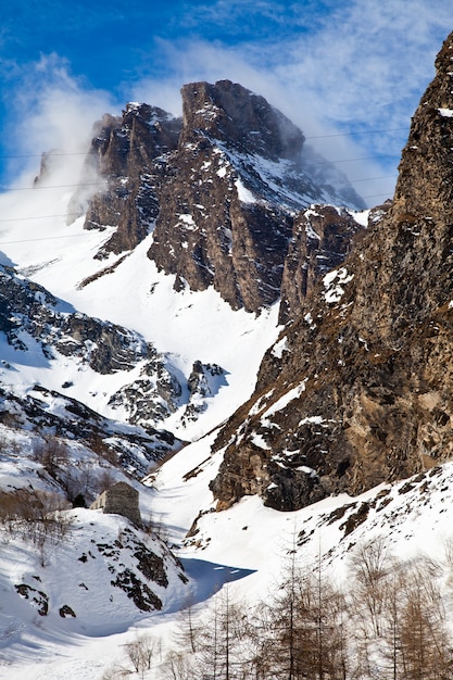 Prachtige kleuren op Alpen dichtbij Zwitserland/Italiaanse grens