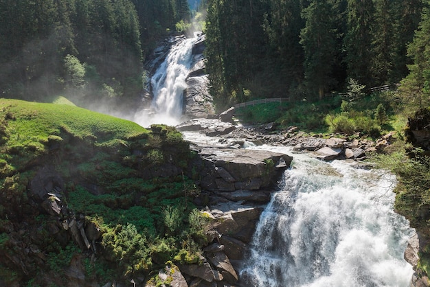 Prachtige Krimml-watervallen in Oostenrijk