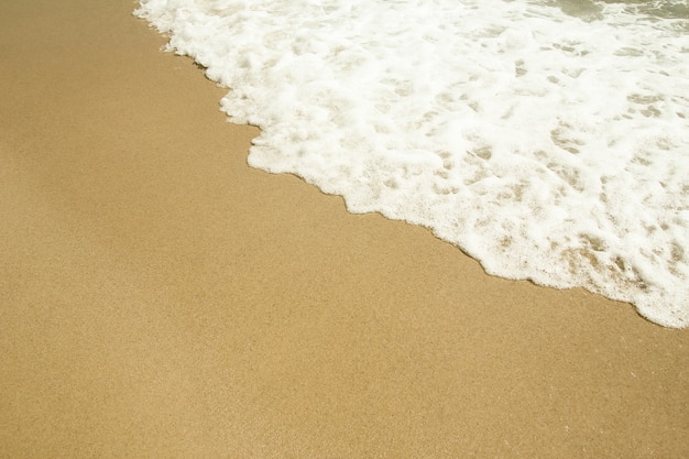 Prachtige kust met zand in de zomer