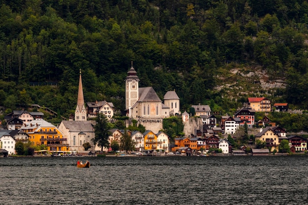 prachtige landschapsfoto's van Hallstatt Oostenrijk