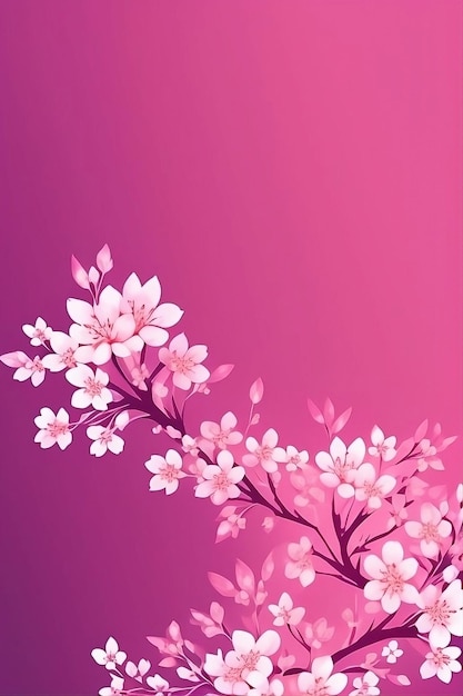 prachtige lente kersenbloesem achtergrondpatroon ontwerp