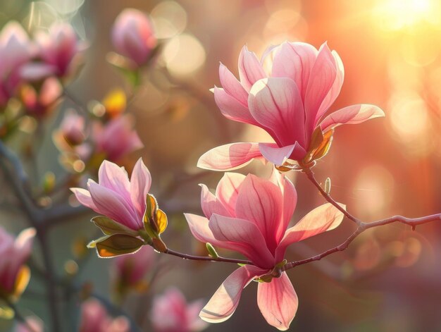 prachtige lente magnolia bloemen