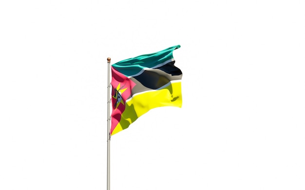 Prachtige nationale vlag van Mozambique