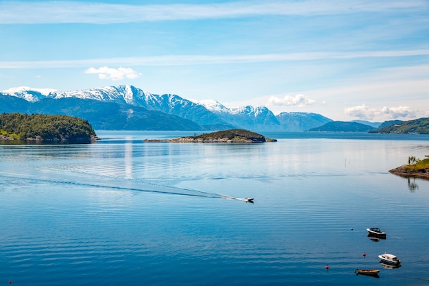 Prachtige natuur noorwegen natuurlijke landschap.