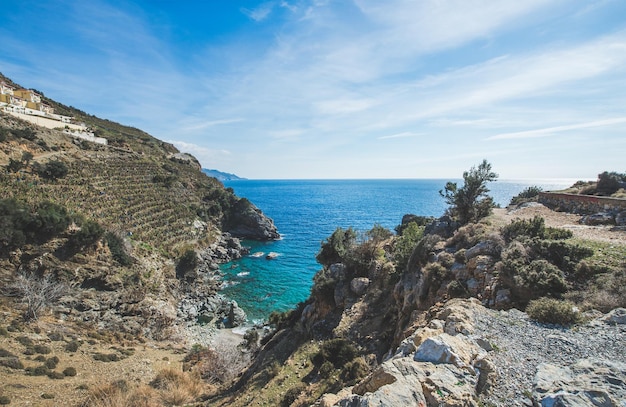 Prachtige natuurlijke heldere lagune aan de Middellandse Zeekust Turkije