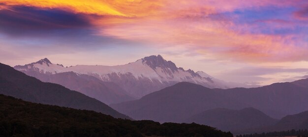 Prachtige natuurlijke landschappen in Mount Cook National Park, South Island, Nieuw-Zeeland