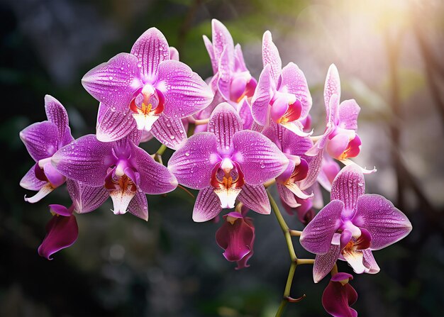 prachtige orchidee bloem in de tuin close-up