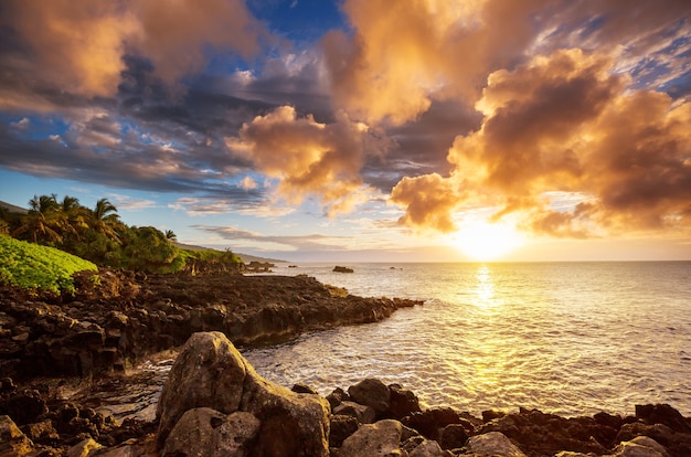 Prachtige tropische landschappen op het eiland Maui, Hawaii