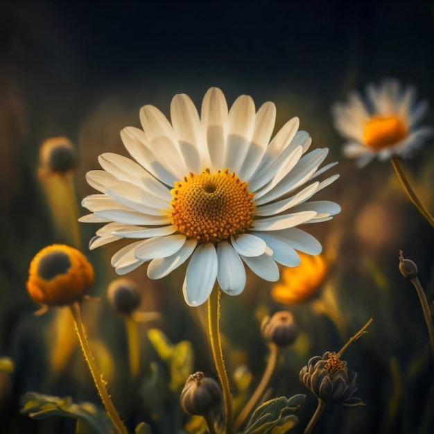 Prachtige witte daisy marguerite bloem