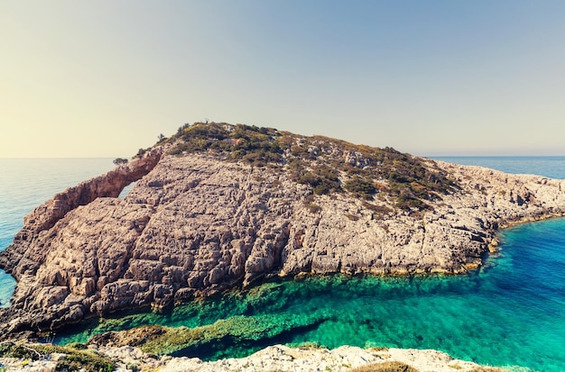 Prachtige zeelandschappen op het eiland Zakynthos in Griekenland
