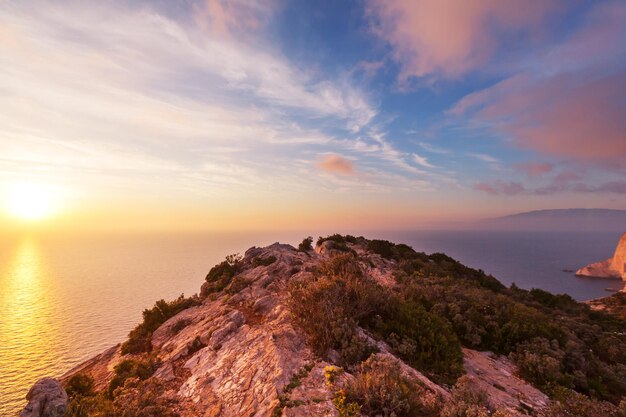 Prachtige zeelandschappen op het eiland Zakynthos in Griekenland