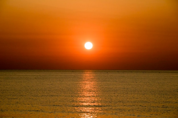 Prachtige zonsondergang in Korea