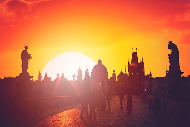 Prague Charles bridge Czech Republic