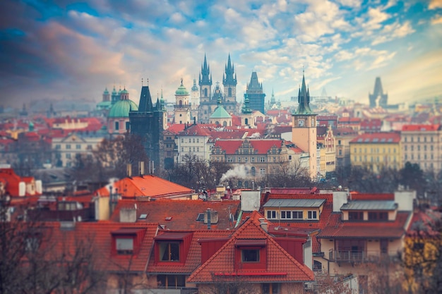 Prague under sunlight