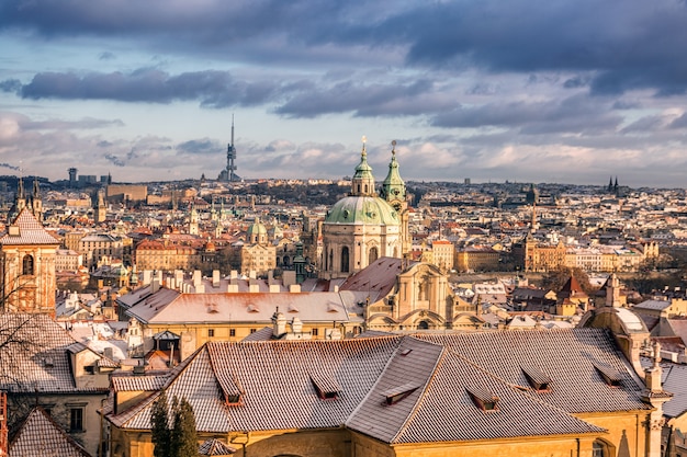 Prague winter morning